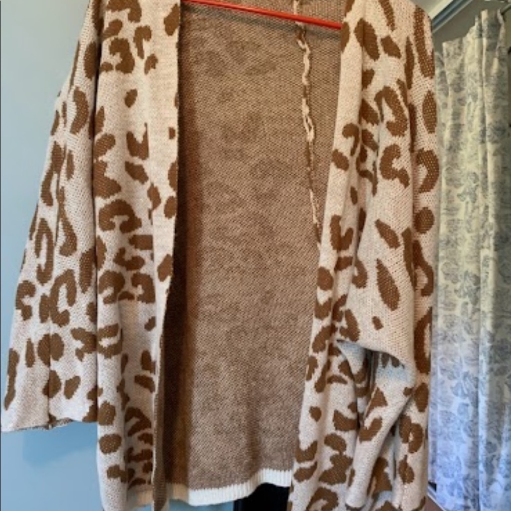 Leopard print cardigan